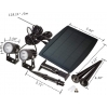 Solar LED Garden Spotlight 2*3W