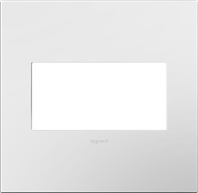 Legrand - AWP2GWH4 - adorne - Two-Gang Screwless Wall Plate with Microban - Gloss White