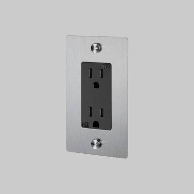 Buster + Punch - NSK-073422 - Duplex Outlet - Steel