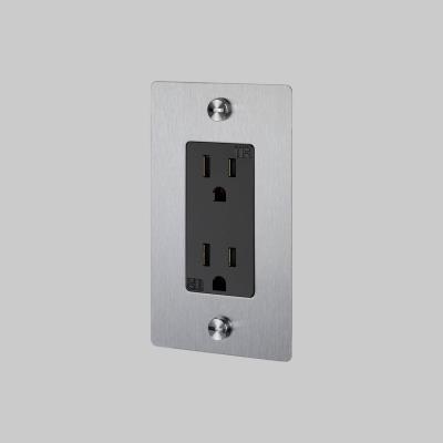 Buster + Punch - NSC-073809 - Duplex Outlet - Steel