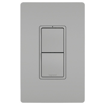 Legrand - RCD11GRY - radiant - Two Single-Pole Switches - Gray