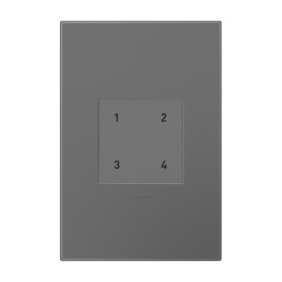 Legrand - WNACB40M1 - adorne - Wireless Smart Scene Controller with Netatmo - Magnesium