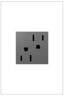 Legrand - ARTR152M4 - adorne - 15A Dual Tamper-Resistant Outlet - Magnesium