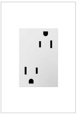Legrand - ARTR153W4 - adorne - 15A Dual Tamper-Resistant Plus-Size Outlet - White